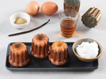 Cannelés et chantilly de yaourt de brebis Cannelés et chantilly de yaourt de brebis