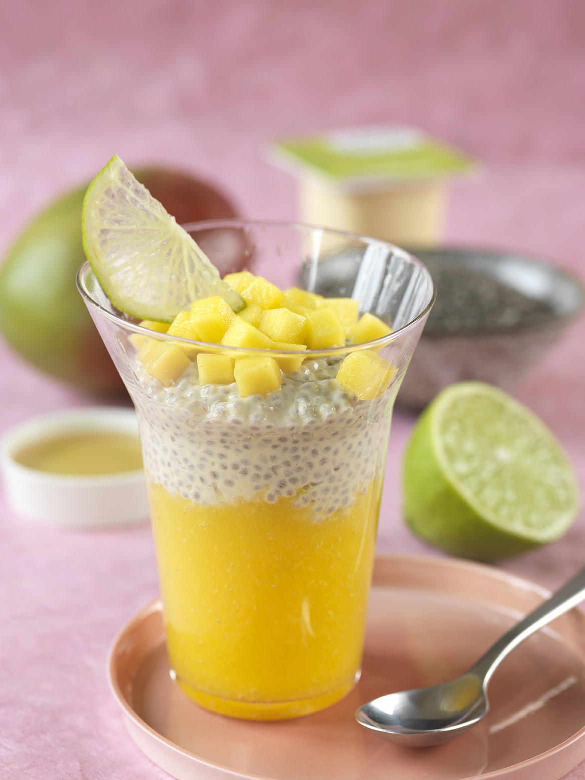 Chia pudding mangue coco Chia pudding mangue coco